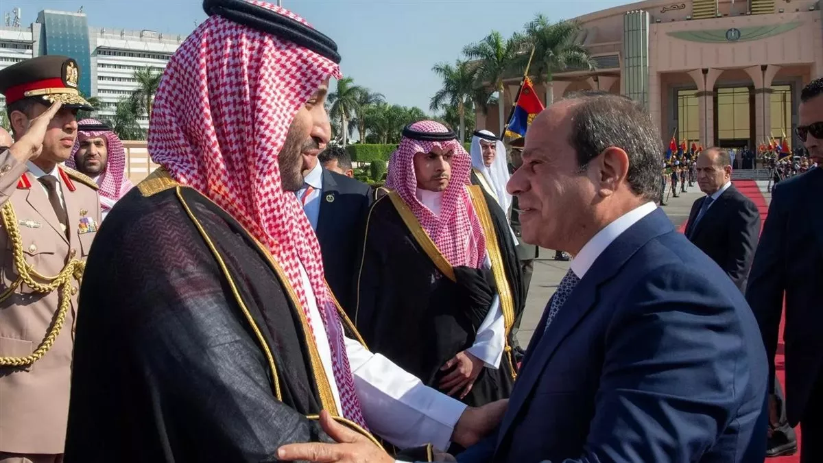 الرئيس السيسي يستقبل ولي العهد السعودي