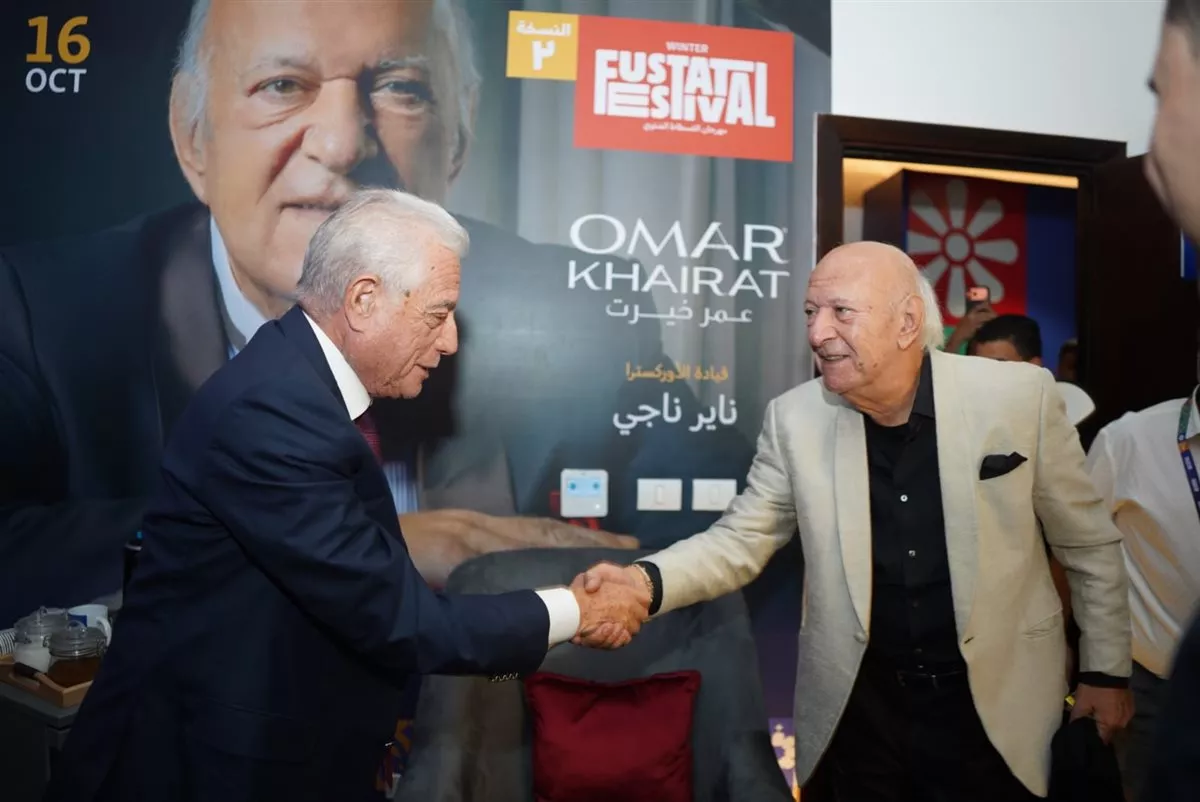 وصول عمر خيرت حفل افتتاح مهرجان الفسطاط