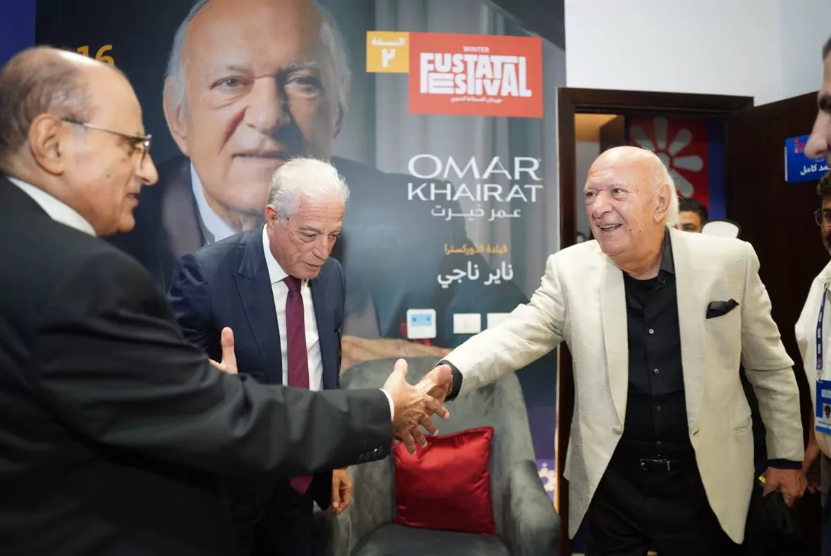 وصول عمر خيرت حفل افتتاح مهرجان الفسطاط