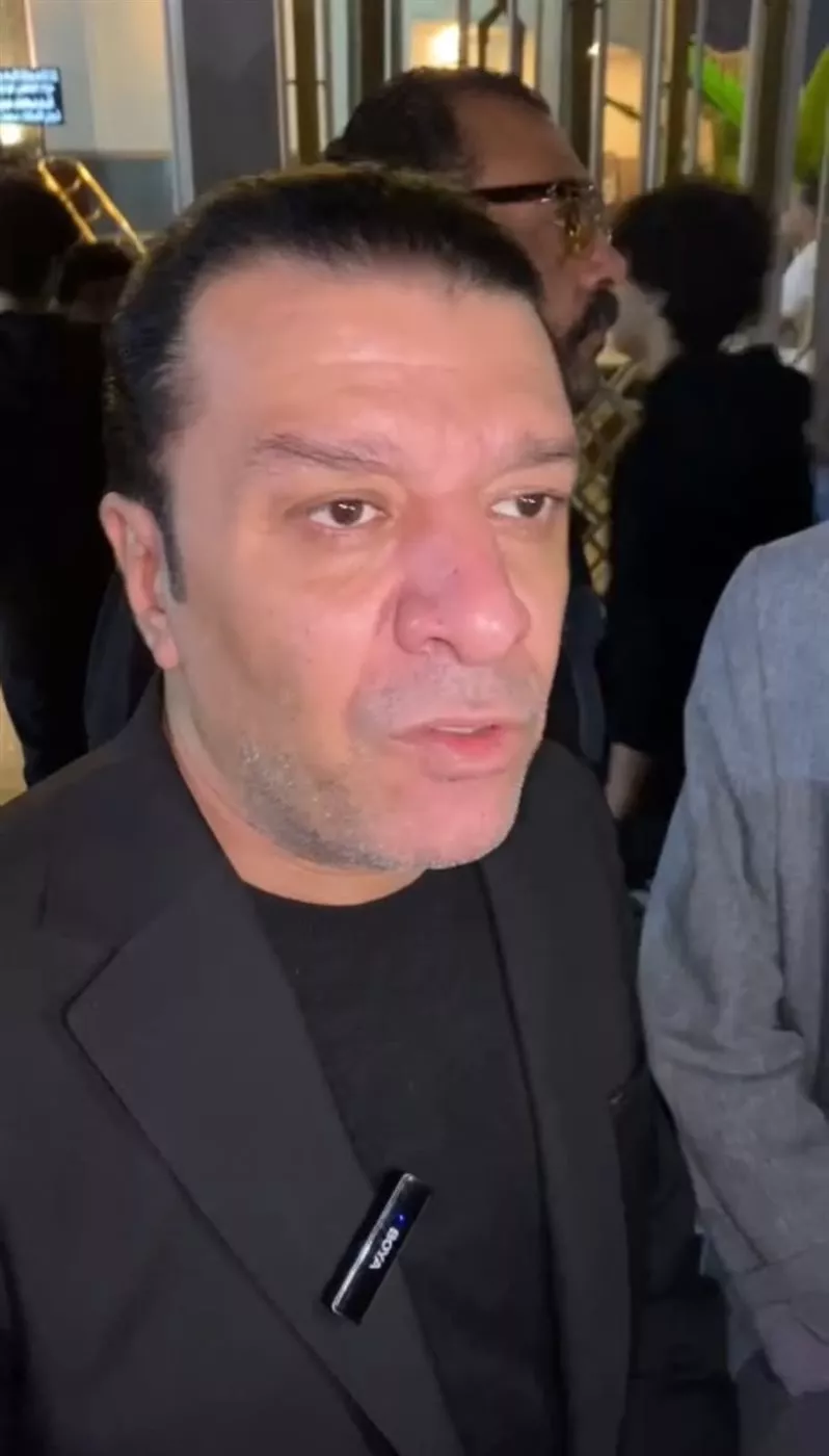 مصطفى كامل في عزاء نجل محمد صبحي عضو مجلس إدارة نقابة الموسيقيين