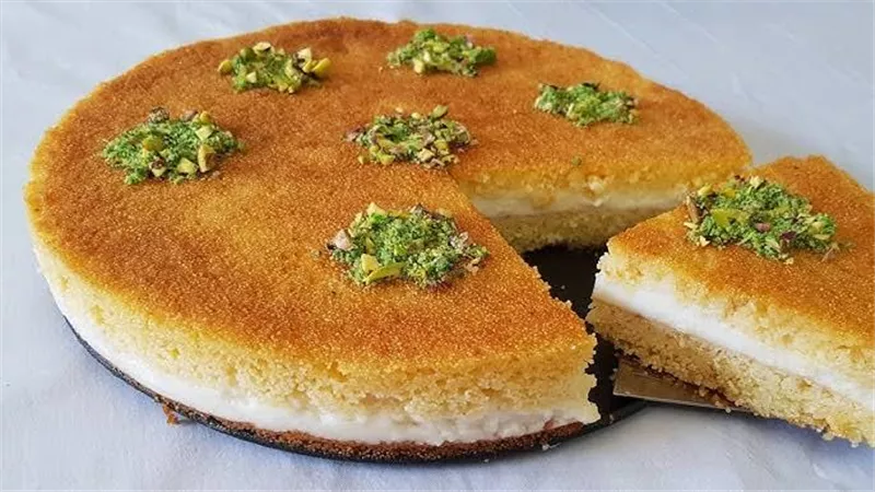 بخطوات سهلة في المنزل ..  طريقة عمل البسبوسة بالبندق 