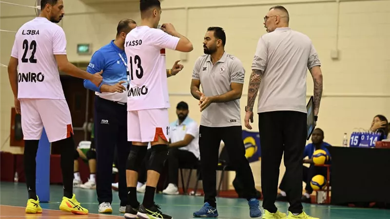 الكويت الكويتي ينتزع الفوز من الزمالك بالبطولة العربية لأندية الكرة الطائرة