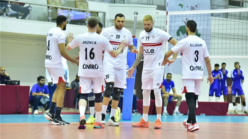 الزمالك يهزم الهلال الليبي ويصعد لربع نهائي البطولة العربية لأندية الكرة الطائرة