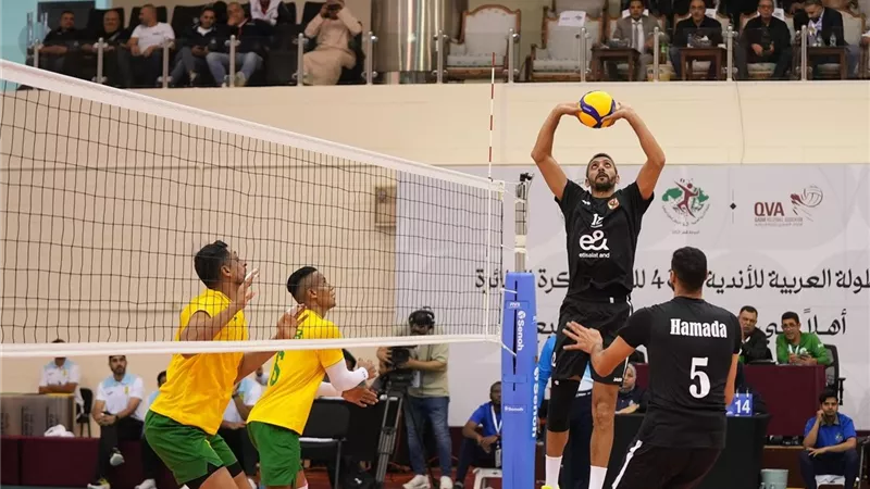 الأهلي يهزم السيب العماني وينتزع تذكرة الصعود لنهائي البطولة العربية للكرة الطائرة