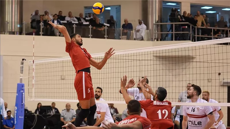 الزمالك يقسو على الأهلي ويتوج بلقب البطولة العربية لأندية الكرة الطائرة