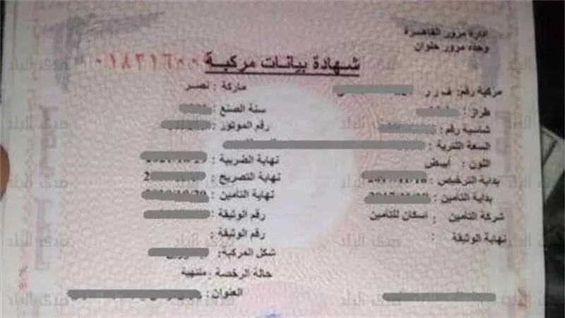 شهادة بيانات السيارة.. خطوات الاستخراج والأوراق المطلوبة