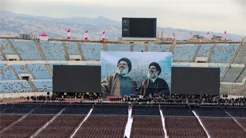 الأكبر في لبنان... بيروت تودّع حسن نصرالله في جنازة تاريخية |فيديو وصور