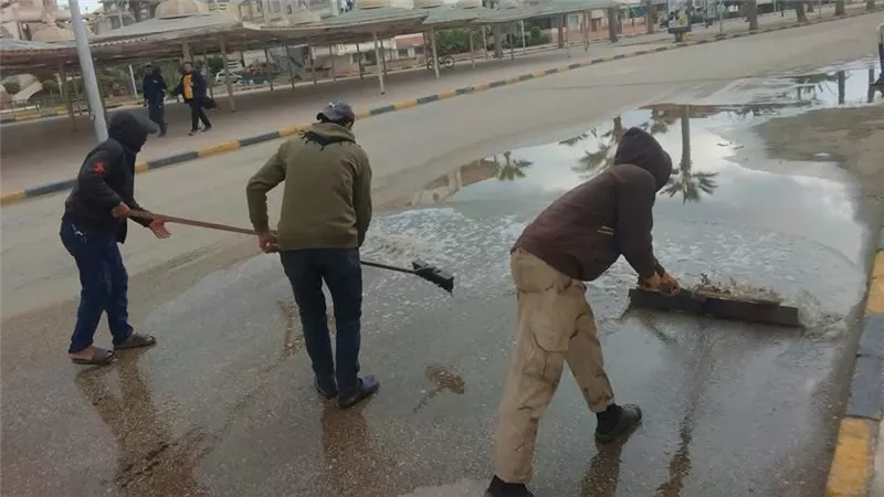سقوط أمطار خفيفة على مدن محافظة القليوبية صباح اليوم