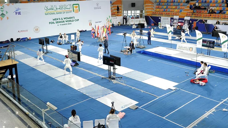  انطلاق منافسات اليوم الأول لكأس العالم لسلاح الشيش بالعاصمة الإدارية الجديدة ( صور)