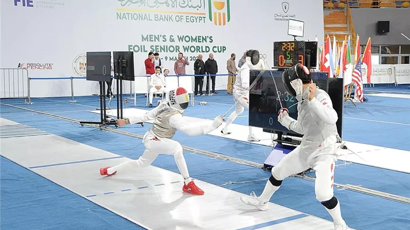 انطلاق منافسات فردي الرجال باليوم الثاني لكأس العالم لسلاح الشيش بالعاصمة الإدارية 