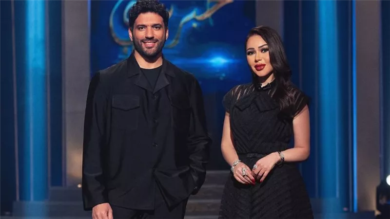 ينهي جدل حمل إيمي .. حسن الرداد  ضيف أسما ابراهيم في حبر سري