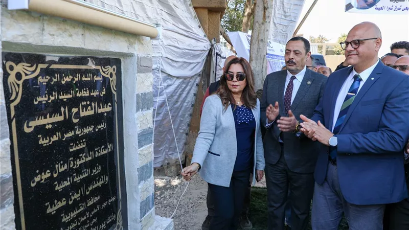 بتكلفة 51.7 مليون جنيه.. وزيرة التنمية المحلية ومحافظ القليوبية يضعان حجر الأساس لتطوير شارع الرشاح