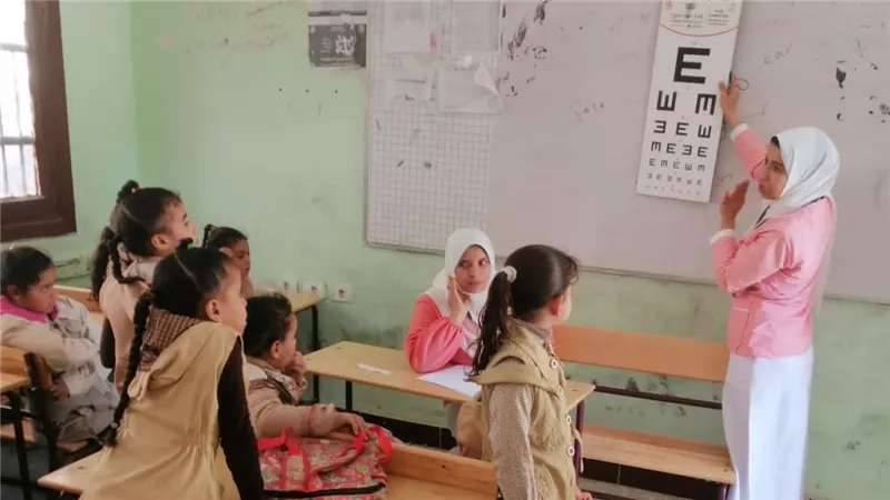 انطلاق حملة الكشف الطبي «عيون» لتلاميذ المرحلة الابتدائية بالفيوم