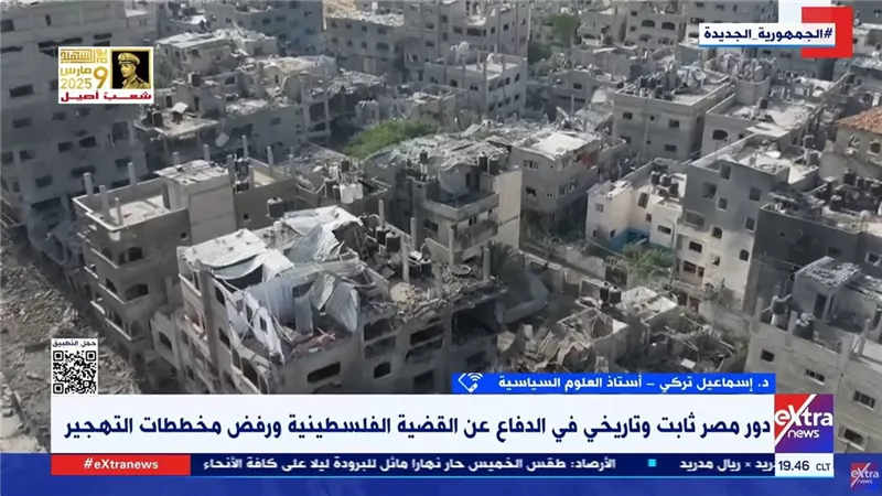 أستاذ علوم سياسية: الخطة المصرية بديل محترم تم قبوله دوليا لإعادة الإعمار 
