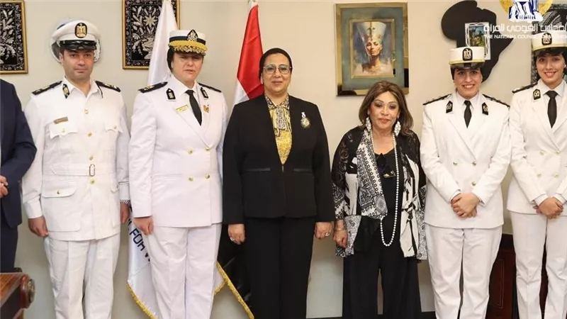  القومي للمرأة يستقبل وفداً من كلية الشرطة الرواندية وكبار الضباط الأفارقة