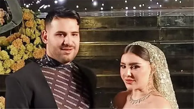 الصور الأولى من حفل زفاف مطرب المهرجانات مسلم ويارا تامر