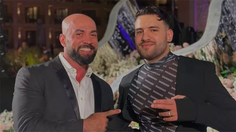 محمد أبو النجا يهنئ مسلم بحفل زفافه: 