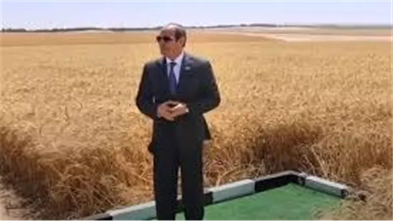 الرئيس السيسي يشهد افتتاح عدد من المشروعات الزراعية 