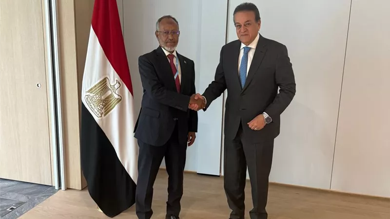 وزير الصحة يلتقي نظيره الموريتاني لبحث سبل التعاون في القطاع الصحي