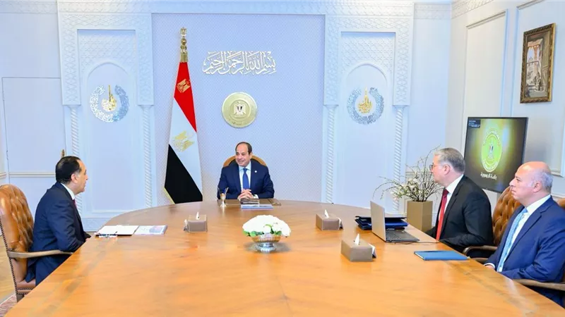  الرئيس السيسي يوجه بضرورة مواصلة تعزيز الإنتاج المحلي من البترول والغاز