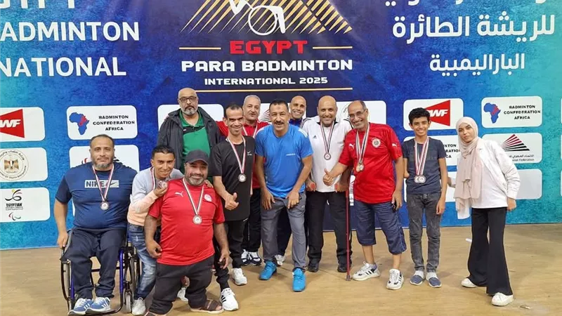 فريق البارا لمحافظة السويس يحصد 20 ميدالية ببطولة التحدي للريشة الطائرة