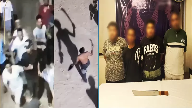مشاجرة عنيفة بأسلحة بيضاء وعصيان في القليوبية.. الأمن يضبط المتهمين