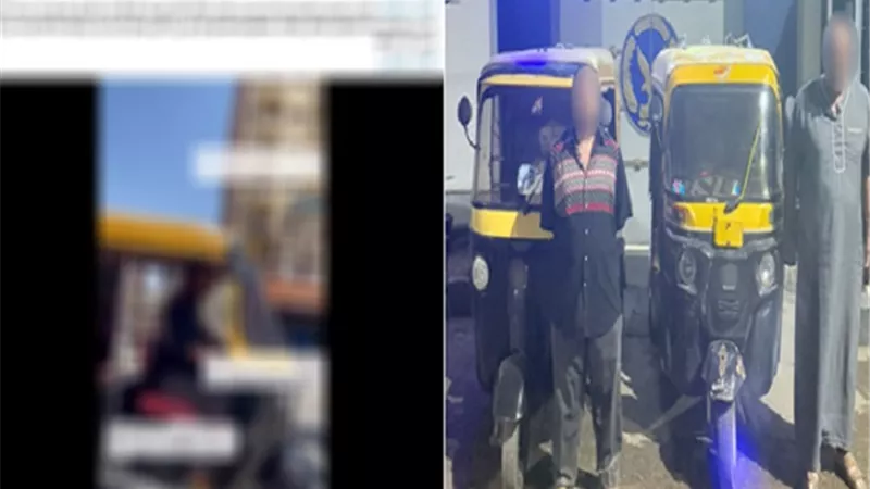 ضبط سائقي «توك توك» يسيران عكس الاتجاه على كوبرى رئيسي بالزقازيق
