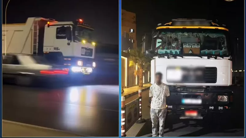 السير عكس الاتجاه.. ضبط قائد سيارة نقل في مدينة نصر