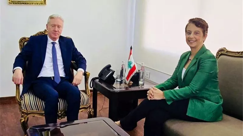 وزير الخارجية اللبنانى يبحث مع سفيرة قبرص ترسيم الحدود والهجرة الغير الشرعية 