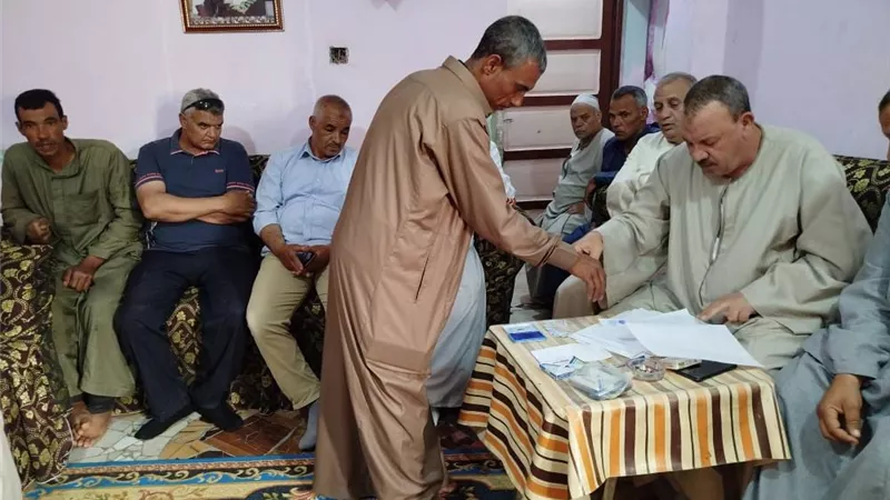 إبراء الدم.. إنهاء خصومة ثأرية بين عائلتين بمركز إطسا بالفيوم