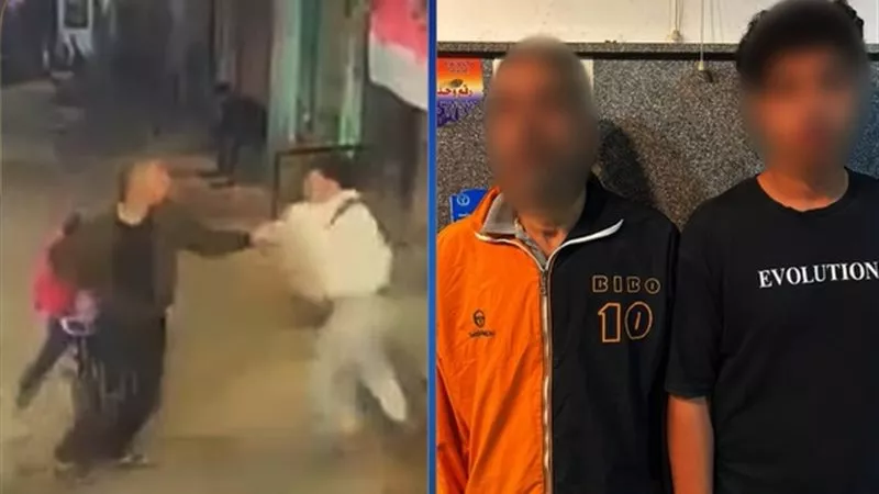 التحقيق مع الشقيقين أبطال فيديو الضرب وسط الشارع في المرج 