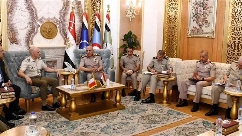 رئيس أركان حرب القوات المسلحة يلتقي رئيس هيئة الأركان المشتركة الإيطالية