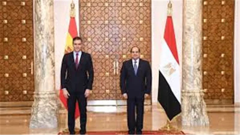 السيسي ورئيس وزراء إسبانيا يؤكدان رفض العدوان على غزة