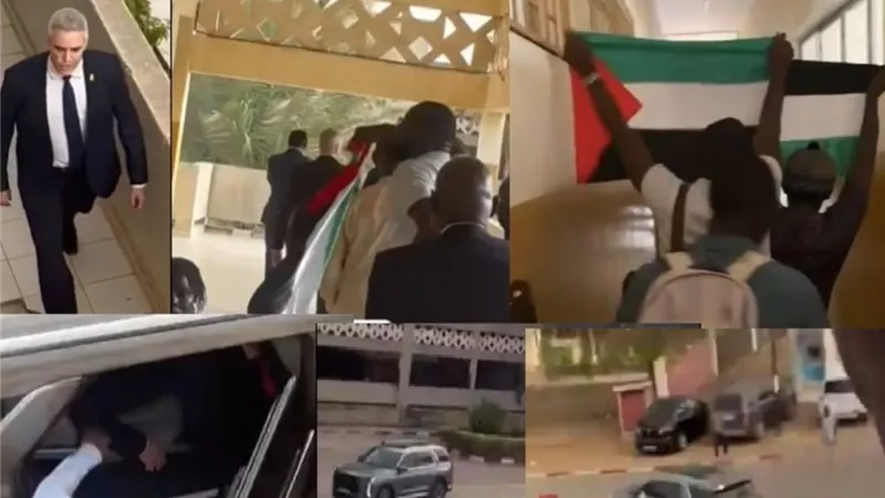 متظاهرون مؤيدون لفلسطين يُجبرون السفير الإسرائيلي على مغادرة حرم جامعة السنغال