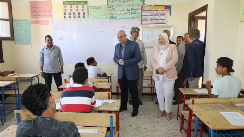 محافظ بني سويف امتحانات الفصل الدراسي الثاني لطلاب الشهادة الإعدادية