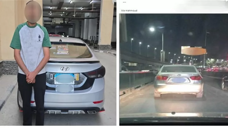 الأمن يضبط قائد سيارة قام بتثبيت لوحتين مختلفتين للتهرب من المخالفات المرورية