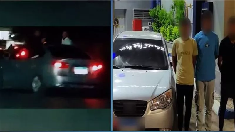 فيديو طائش.. ضبط قائد موكب زفاف تسبب في فوضى مرورية بكفر صقر