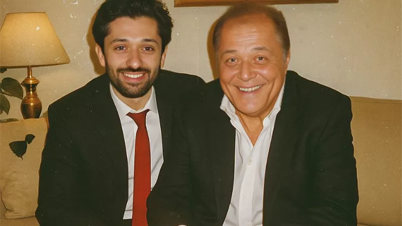 «كل سنة وأنت الحب بكل معانيه».. كريم محمود عبدالعزيز يهنئ والده الراحل