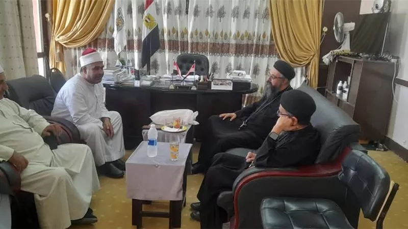 للتهنئة بعيد الأضحى.. أوقاف جنوب سيناء تتلقى التهنئة من وفد الكاتدرائية