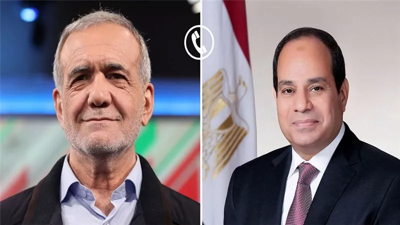الرئيس السيسي يتلقى اتصالًا هاتفيًا من الرئيس الإيراني بمناسبة عيد الأضحى 
