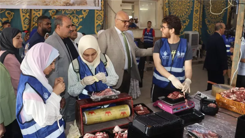 محافظ القليوبية يتفقد مجزر شبرا شهاب بالقناطر الخيرية لمُتابعة سير العمل فيه 