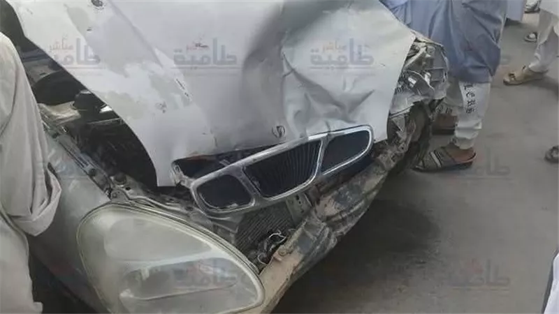 تصادم سيارة رئيس مجلس مدينة طامية بالفيوم بآخري أثناء عودته من صلاة العيد 