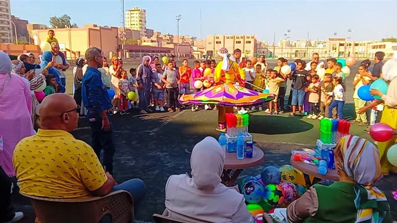 لعب ومرح وهدايا.. العيد أحلي في مراكز شباب فيصل وكبريت والتوفيق بالسويس