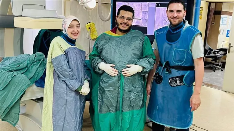 إجراء قسطرة تداخلية ناجحة بمعهد الكبد القومي بالمنوفية تنقذ حياة مريض