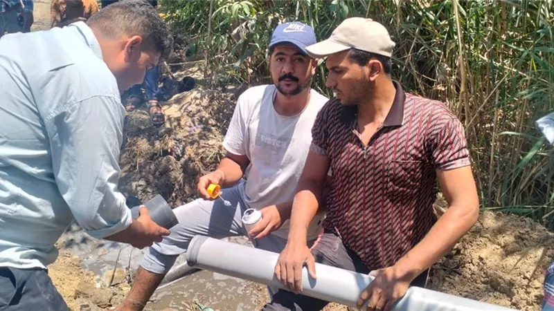 رئيس مياه القناة: تمكنا من إصلاح كسر القنطرة شرق.. وإعادة ضخ المياه للمنطقة
