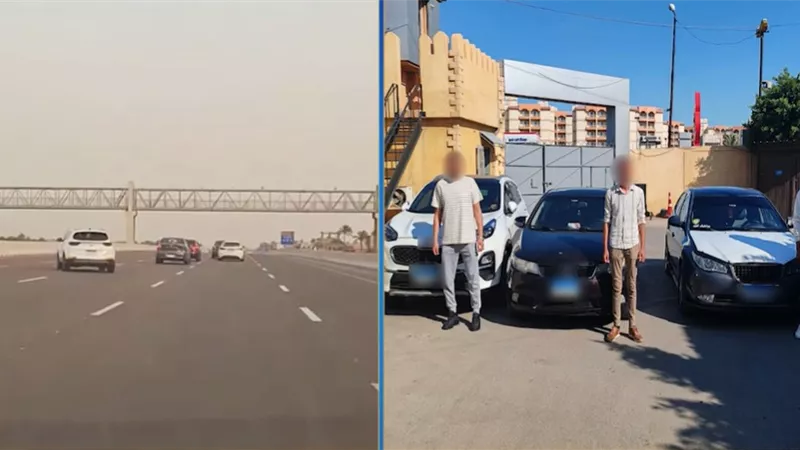 استعراضات متهورة بالسيارات على طريق الإسكندرية الصحراوي تنتهي بجريمة 