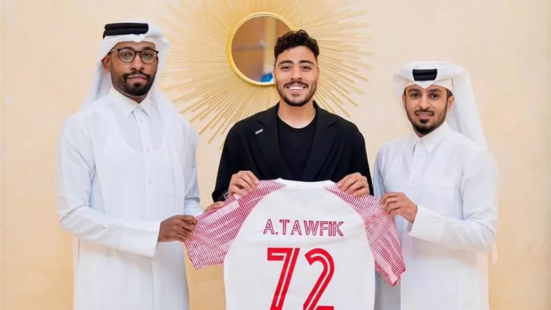 برقم 72 .. الشمال القطري يعلن تعاقده مع أكرم توفيق في صفقة إنتقال حر