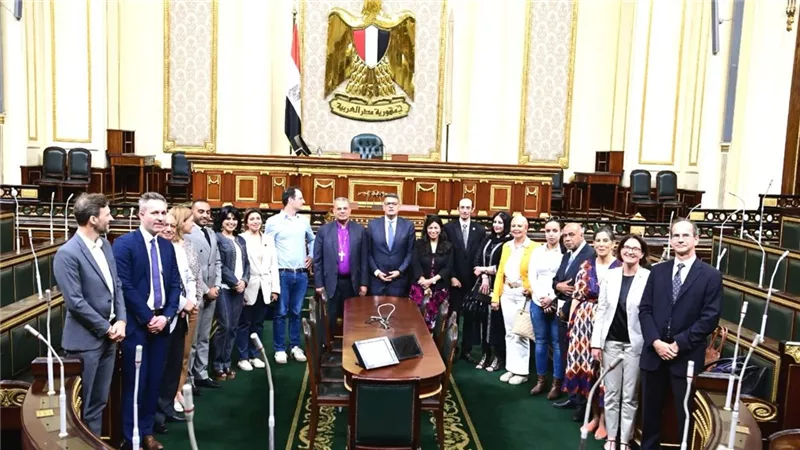 حقوق الإنسان  بالنواب تستعرض أمام وفد ألماني  جهود الدولة في ملف حقوق الإنسان
