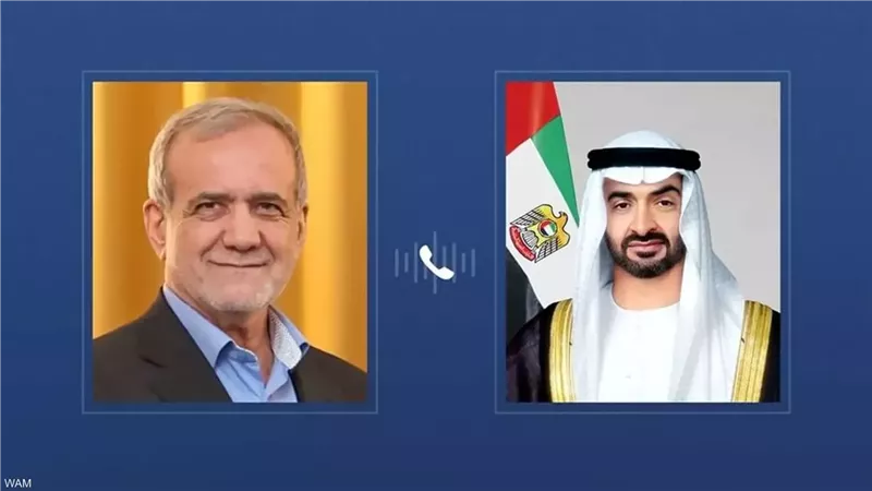 الشيخ محمد بن زايد للرئيس الإيراني: الإمارات تقف معكم.. ونعمل لوقف التصعيد