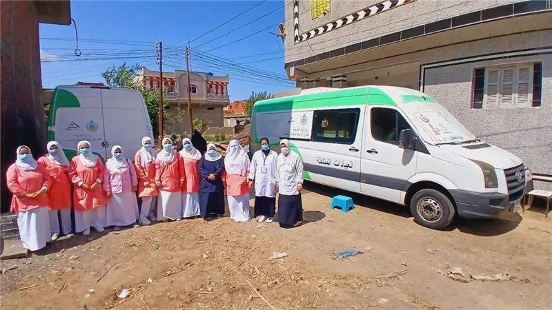 استمرت ليومين..محافظ الدقهلية 1224 مواطن إستفادوا من القافلة الطبية المجانية